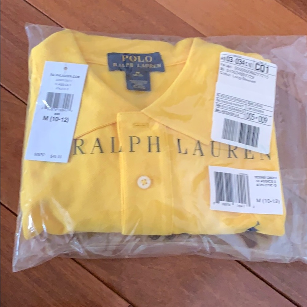 Brand new boys RL POLO shirt, long sleeves.